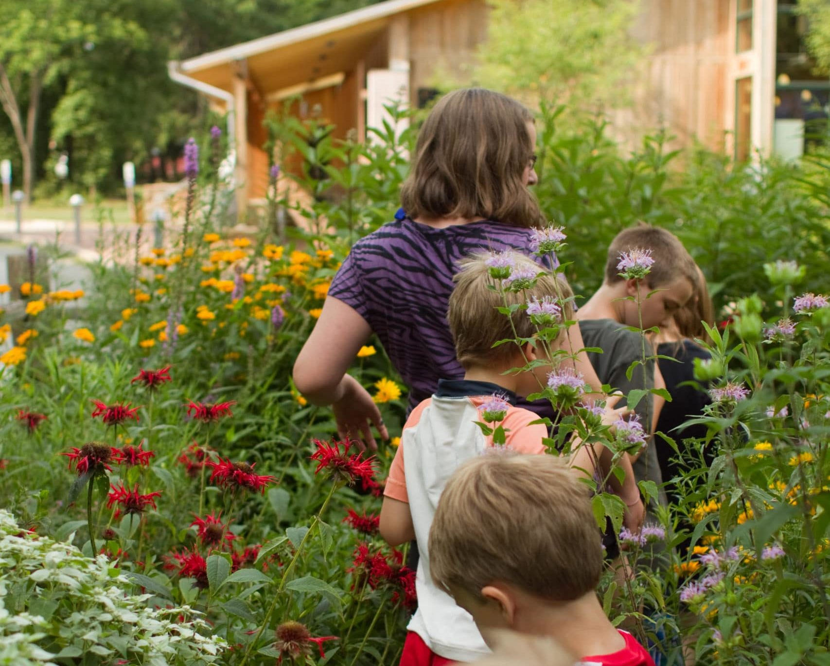 children in powdermill garden
